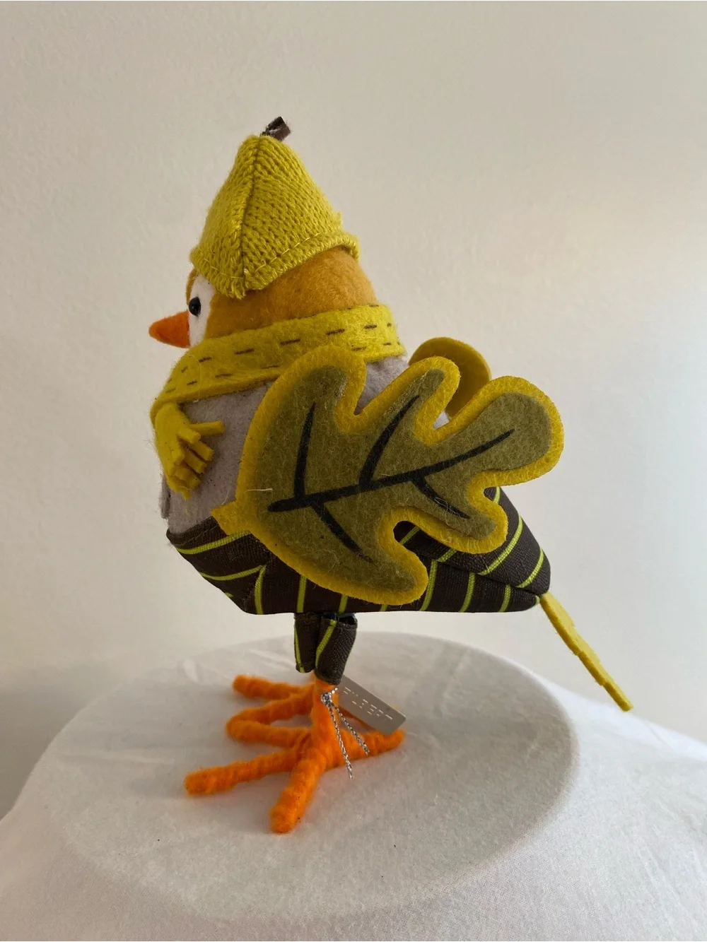 Target Featherly Friends 2020 “Filbert”  Yellow Bird Figurine with Orange Feet